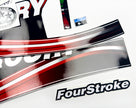 Vinyl graphic decals set suitable for Mercury 30 hp four stroke outboard engine. Vinyl stickers kit for Mercury 30 hp Handmade