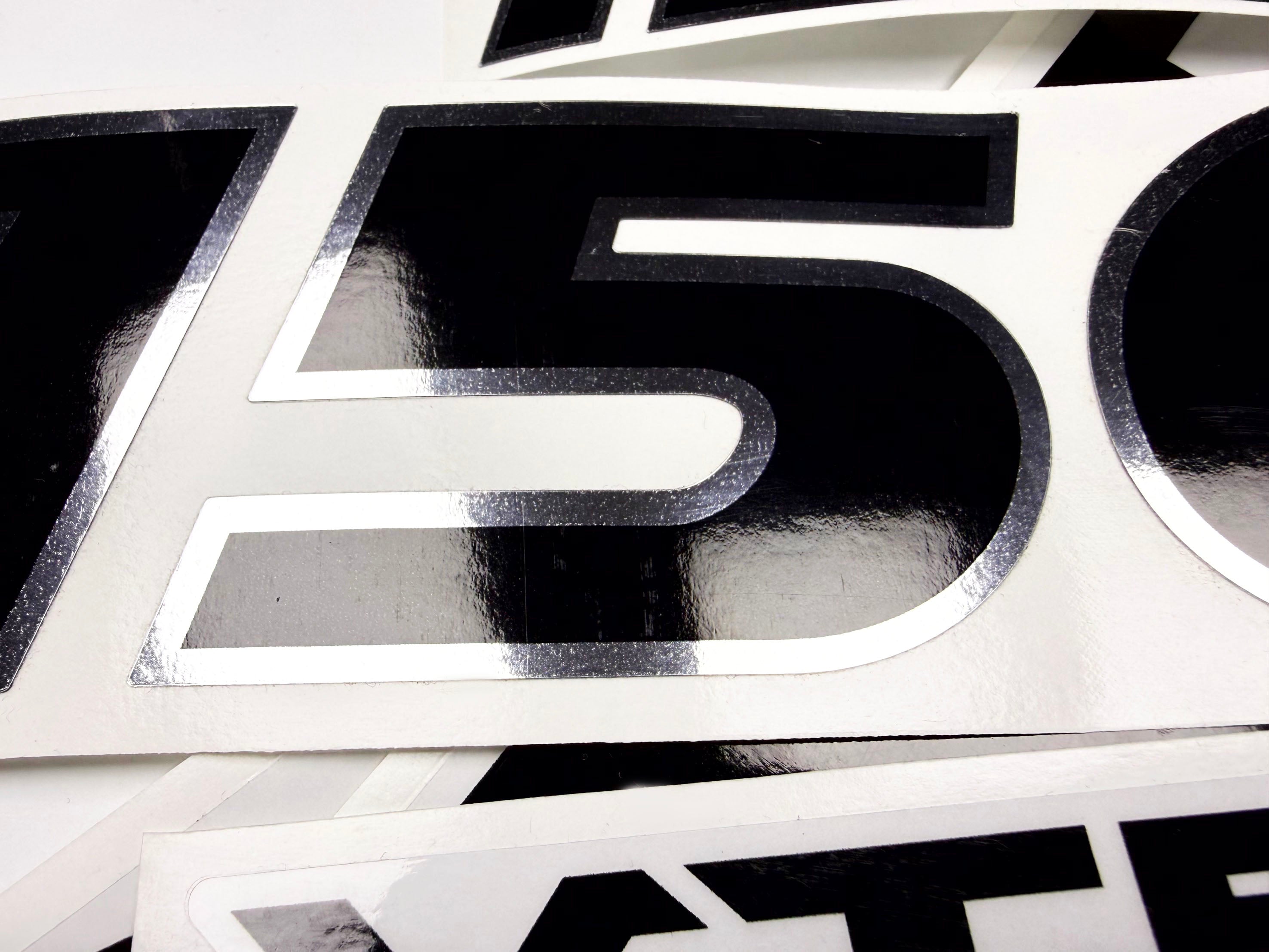 Vinyl graphic decals set chrome color suitable for Honda VTEC 150 hp four stroke outboard engine. Vinyl stickers kit for Honda 150 hp four stroke Handmade