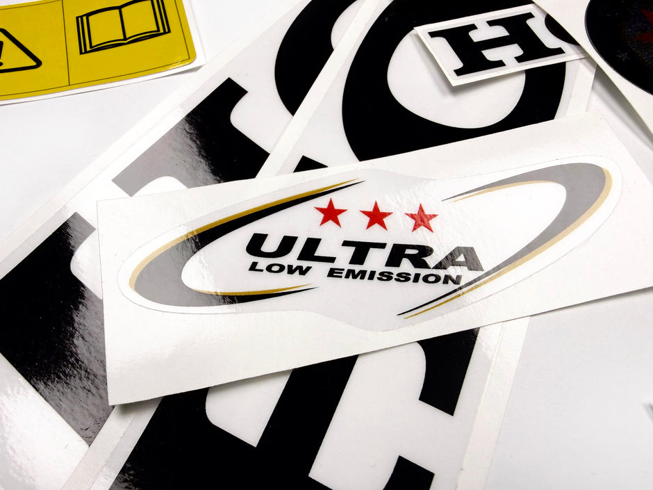 Vinyl graphic decals set chrome color suitable for Honda VTEC 115 hp four stroke outboard engine. Vinyl stickers kit for Honda 115 hp four stroke Handmade
