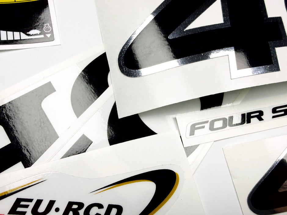 Vinyl graphic decals set chrome color suitable for Honda 40 hp four stroke outboard engine. Vinyl stickers kit for Honda 40  hp four stroke Handmade