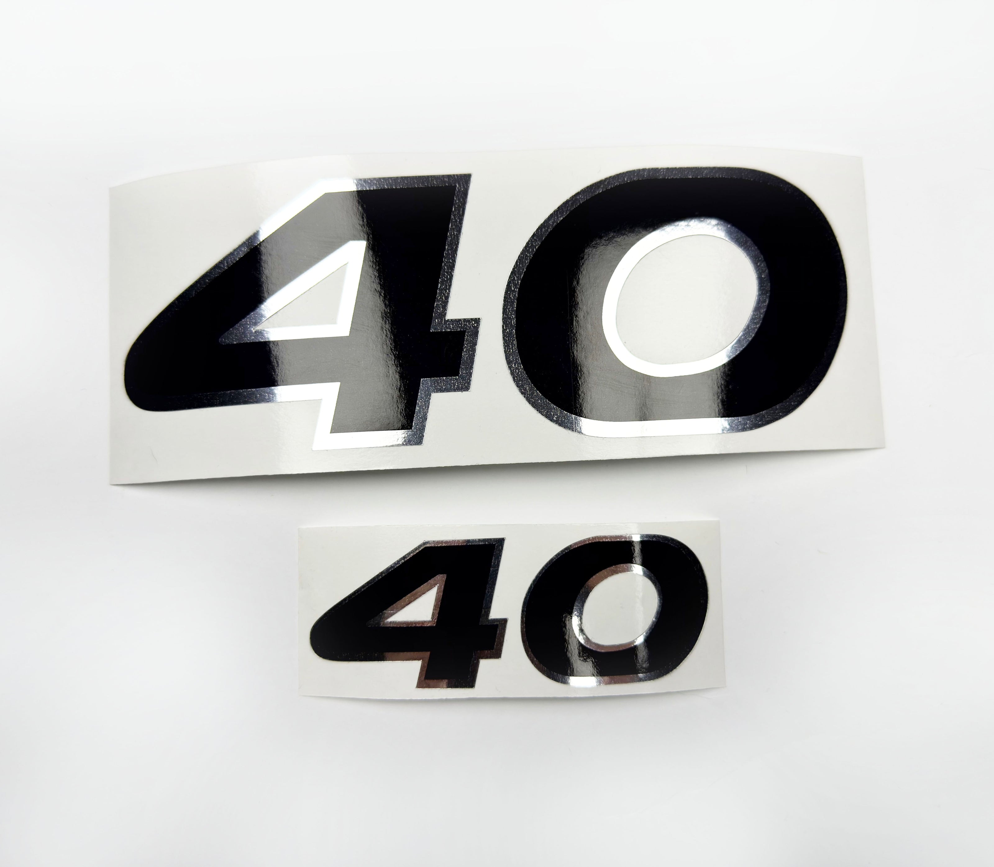 Vinyl graphic decals set two numbers 