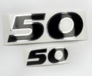 Vinyl graphic decals set two numbers 