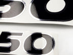 Vinyl graphic decals set two numbers 