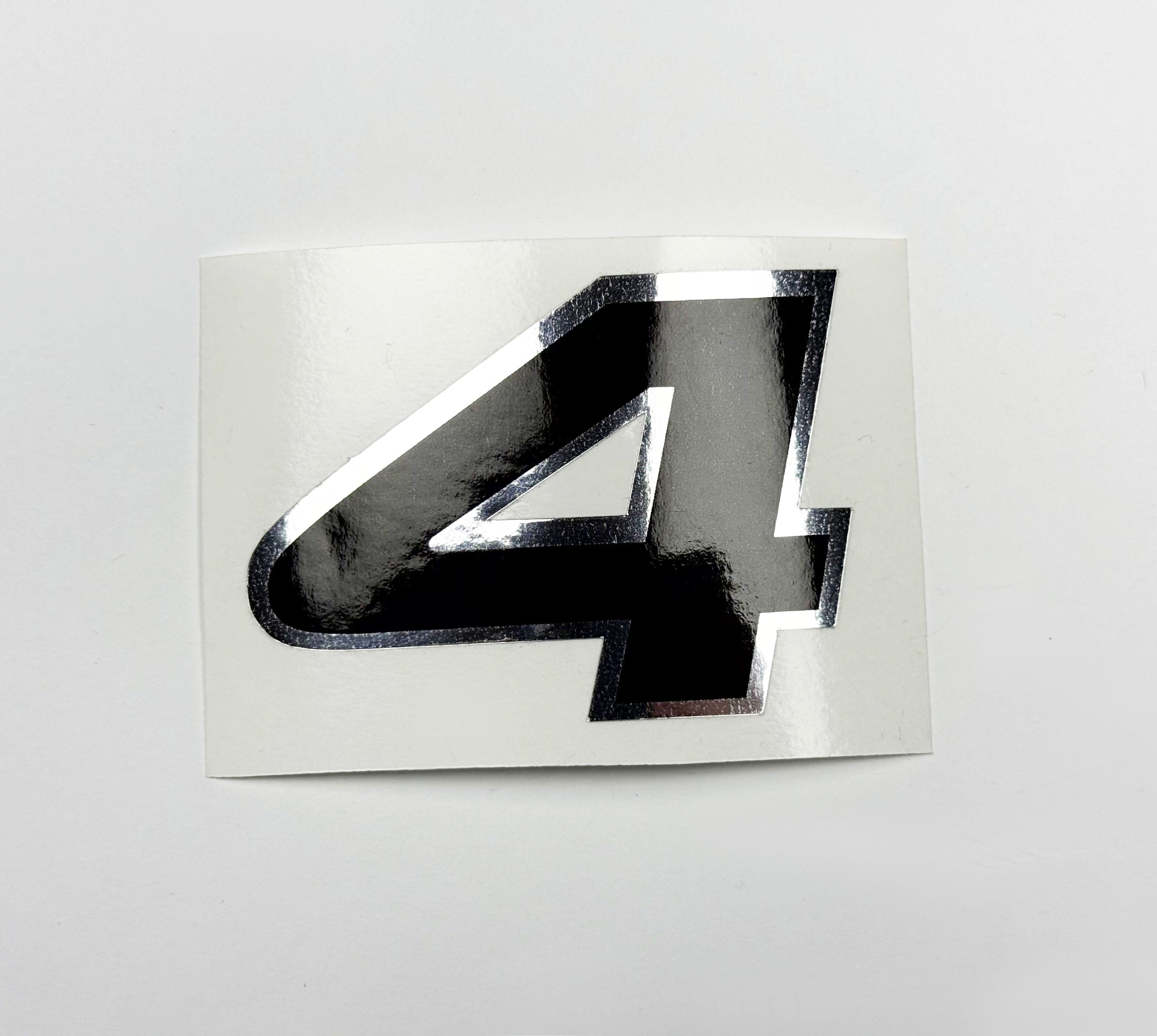 Vinyl graphic decal number 