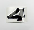 Vinyl graphic decal number 