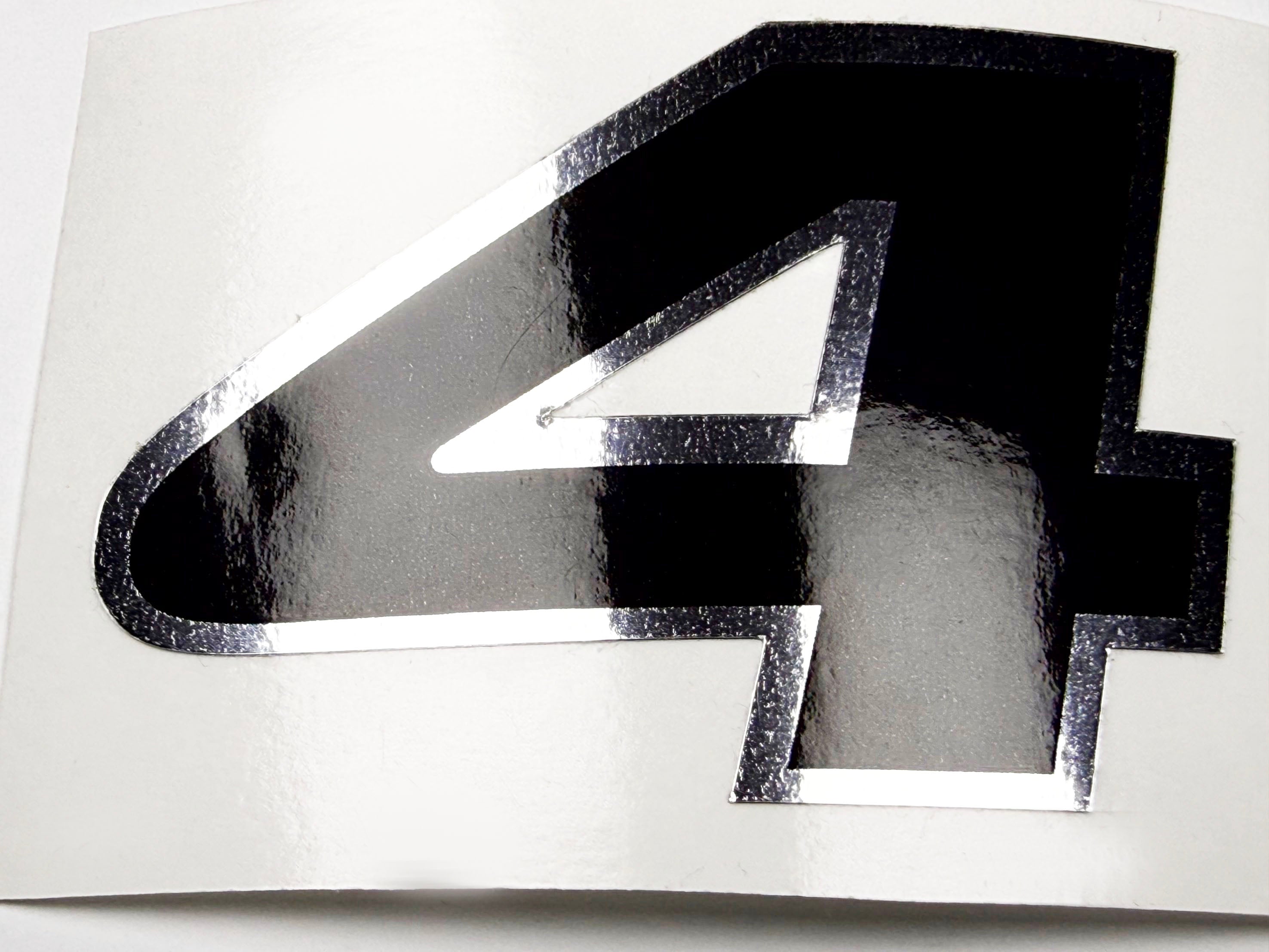 Vinyl graphic decal number 