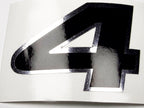 Vinyl graphic decal number 