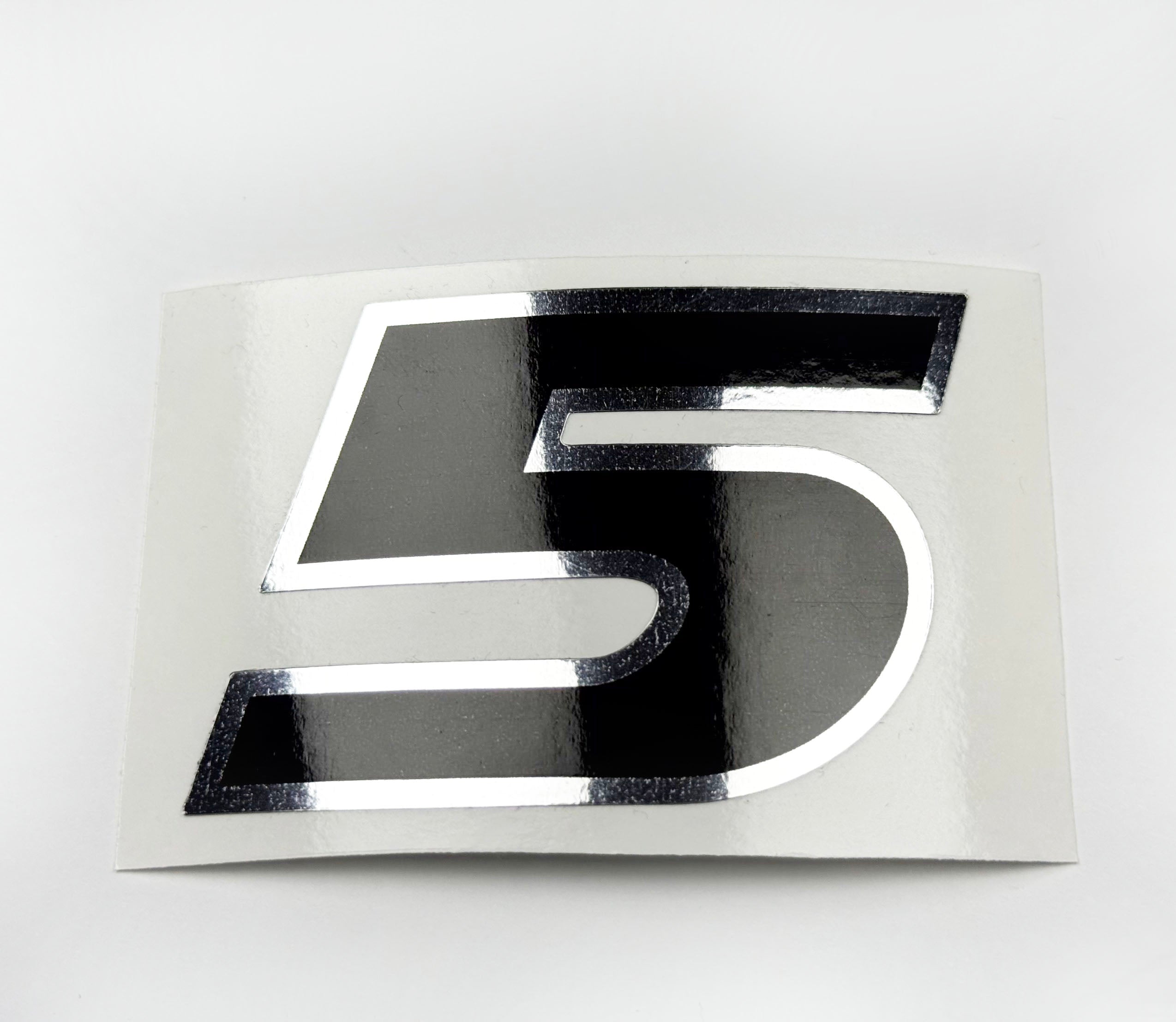 Vinyl graphic decal number 