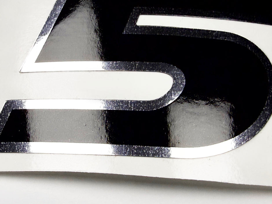 Vinyl graphic decal number 