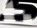 Vinyl graphic decal number 