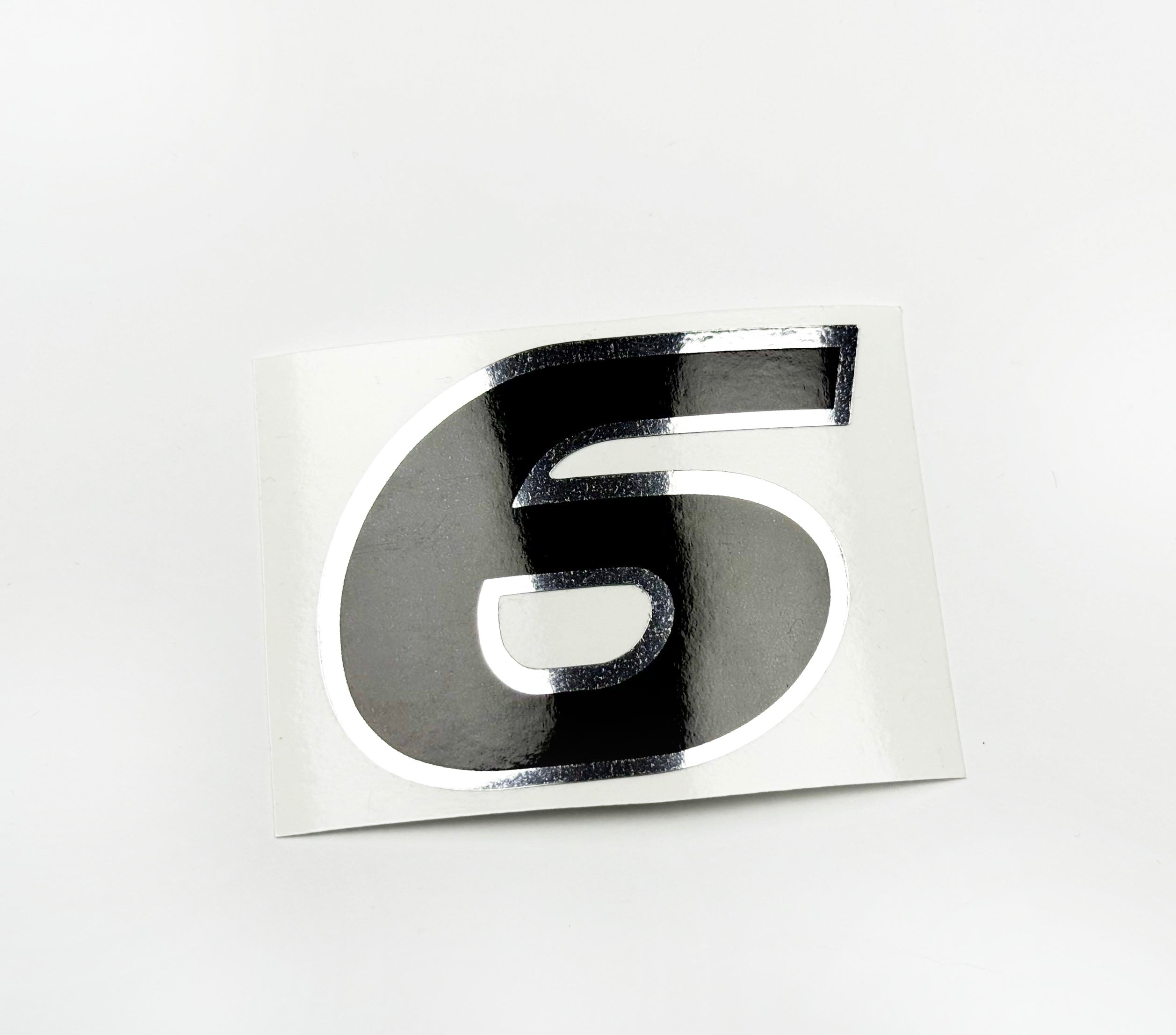 Vinyl graphic decal  number 