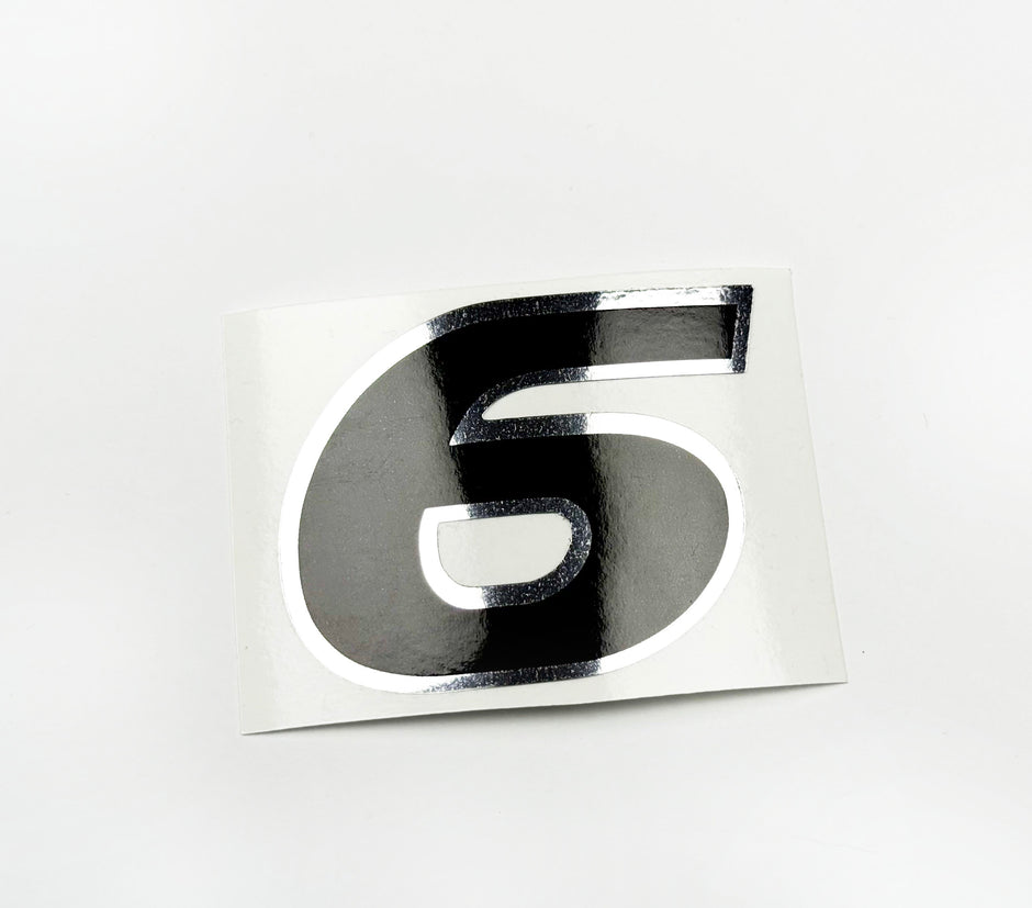Vinyl graphic decal  number 