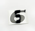Vinyl graphic decal  number 