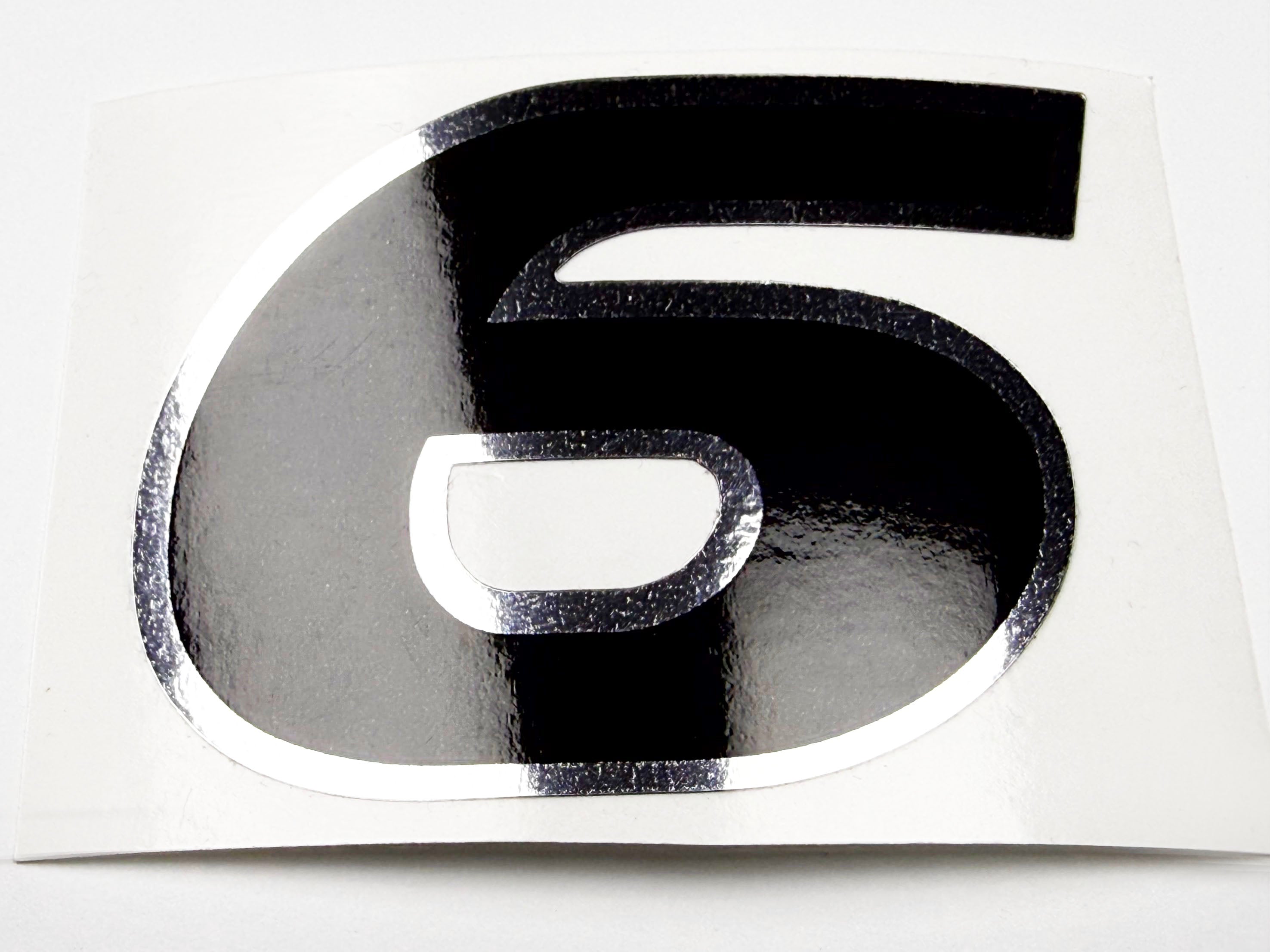 Vinyl graphic decal  number 