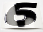 Vinyl graphic decal  number 