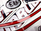 Vinyl graphic decals set suitable for Evinrude 75 hp two stroke outboard engine for blue cover cowling . Vinyl stickers kit for Ewinrude 75 hp two stroke Handmade