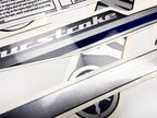 Vinyl graphic decals metalized silver shimmer set suitable for Yamaha 15 hp four stroke outboard engine. Vinyl stickers kit for Yamaha 15 hp four stroke Handmade