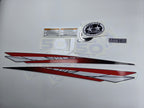 Vinyl red decals set suitable for Yamaha 50 hp two stroke outboard engine. Vinyl stickers kit for Yamaha 50 hp two stroke Handmade