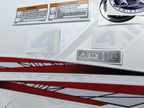 Vinyl graphic decals set suitable for Yamaha 4 hp two stroke outboard engine. Vinyl stickers kit for Yamaha 4 hp two stroke Handmade