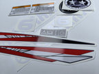 Vinyl graphic decals set suitable for Yamaha 6 hp two stroke outboard engine. Vinyl stickers kit for Yamaha 6 hp two stroke Handmade