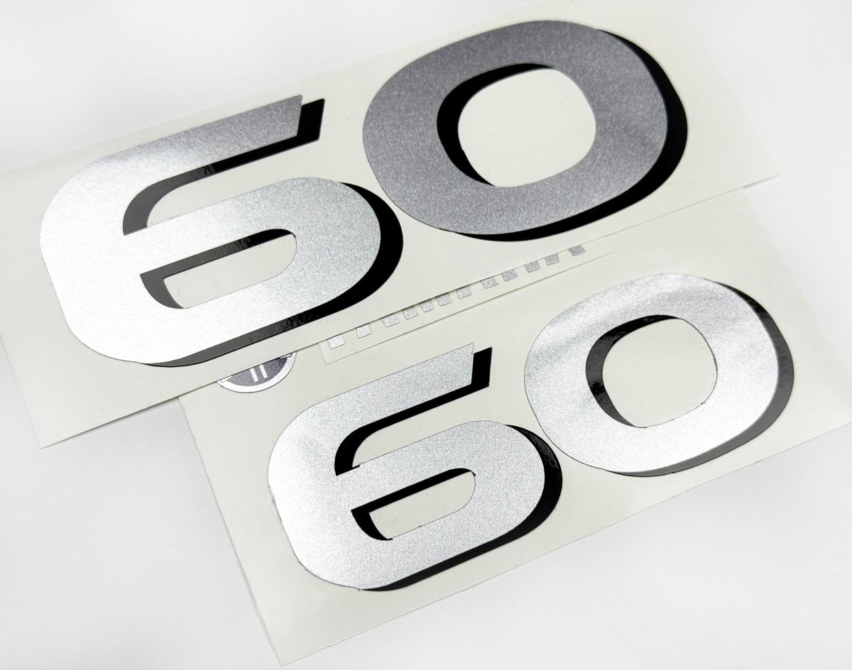 Vinyl graphic decals set numbers 