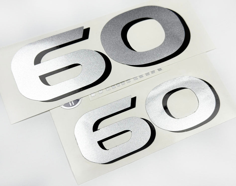 Vinyl graphic decals set numbers 