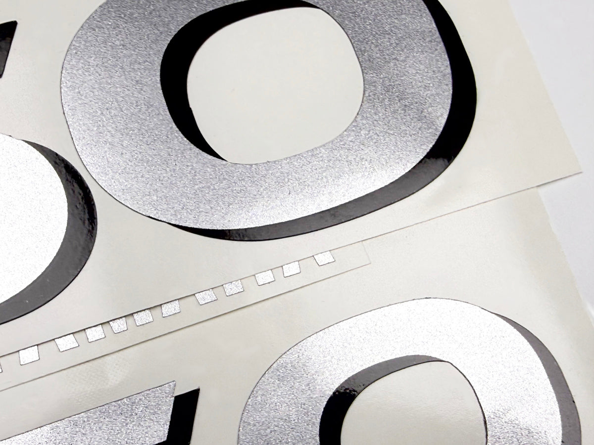 Vinyl graphic decals set numbers 