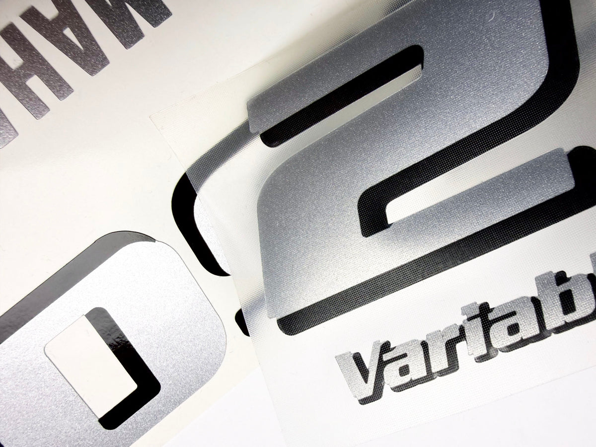 Vinyl silver shimmer decals set suitable for Yamaha 225 hp four stroke outboard engine. Vinyl stickers kit for Yamaha 225 hp Handmade