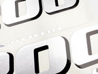 Vinyl silver shimmer decals set suitable for Yamaha 200 hp four stroke V 6 outboard engine. Vinyl stickers kit for Yamaha 200 hp Handmade