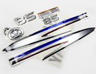 Vinyl silver shimmer film decals set suitable for Yamaha 85 hp two stroke outboard engine. Vinyl stickers kit for Yamaha 85 hp two stroke Handmade
