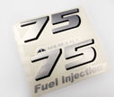 Vinyl silver shimmer decals set suitable for Yamaha 75 hp four stroke  outboard engine. Vinyl stickers kit for Yamaha 75 hp Handmade
