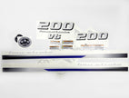 Vinyl decals set suitable for Yamaha 200 hp V 6 four stroke outboard engine. Vinyl stickers kit for Yamaha 200 hp Handmade