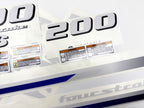 Vinyl decals set suitable for Yamaha 200 hp V 6 four stroke outboard engine. Vinyl stickers kit for Yamaha 200 hp Handmade