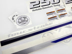 Vinyl decals set suitable for Yamaha 250 hp four stroke outboard engine. Vinyl stickers kit for Yamaha 250 hp Handmade