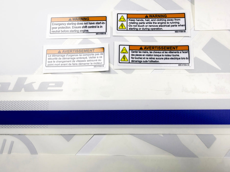 Vinyl decals set suitable for Yamaha 250 hp four stroke outboard engine. Vinyl stickers kit for Yamaha 250 hp Handmade