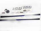 Vinyl decals set suitable for Yamaha 150 hp four stroke  outboard engine. Vinyl stickers kit for Yamaha 150 hp Handmade