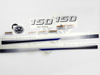 Vinyl decals set suitable for Yamaha 150 hp four stroke jet drive outboard engine. Vinyl stickers kit for Yamaha 150 hp Handmade