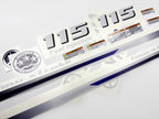 Vinyl decals set suitable for Yamaha 115 hp four stroke  outboard engine. Vinyl stickers kit for Yamaha 115 hp Handmade