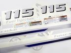 Vinyl decals set suitable for Yamaha 115 hp four stroke  outboard engine. Vinyl stickers kit for Yamaha 115 hp Handmade