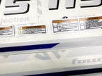 Vinyl decals set suitable for Yamaha 115 hp four stroke  outboard engine. Vinyl stickers kit for Yamaha 115 hp Handmade