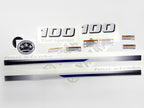 Vinyl decals set suitable for Yamaha 100 hp four stroke  outboard engine. Vinyl stickers kit for Yamaha 100 hp Handmade