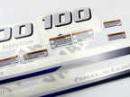 Vinyl decals set suitable for Yamaha 100 hp four stroke  outboard engine. Vinyl stickers kit for Yamaha 100 hp Handmade