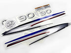 Vinyl decals set suitable for Yamaha 90 hp two stroke outboard engine. Vinyl stickers kit for Yamaha 90 hp two stroke Handmade