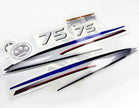 Vinyl decals set suitable for Yamaha 75 hp two stroke outboard engine. Vinyl stickers kit for Yamaha 75 hp two stroke Handmade