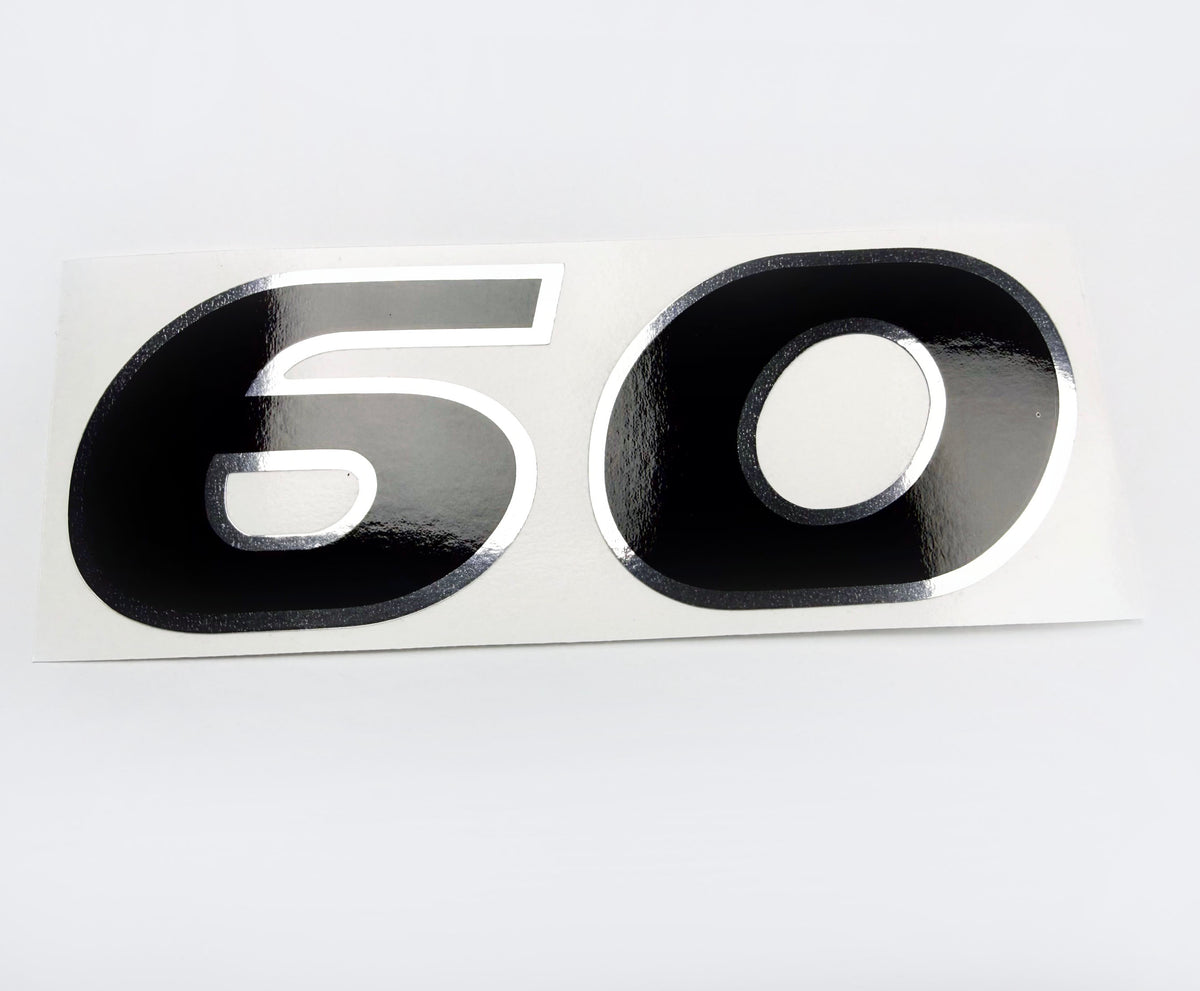 Vinyl graphic decal number 