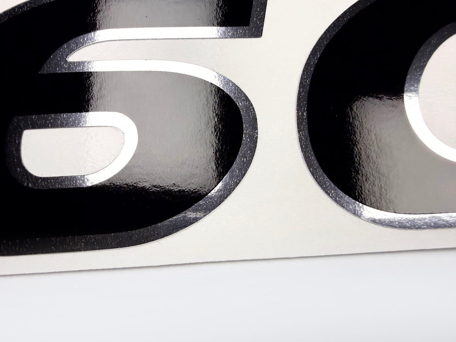 Vinyl graphic decal number 