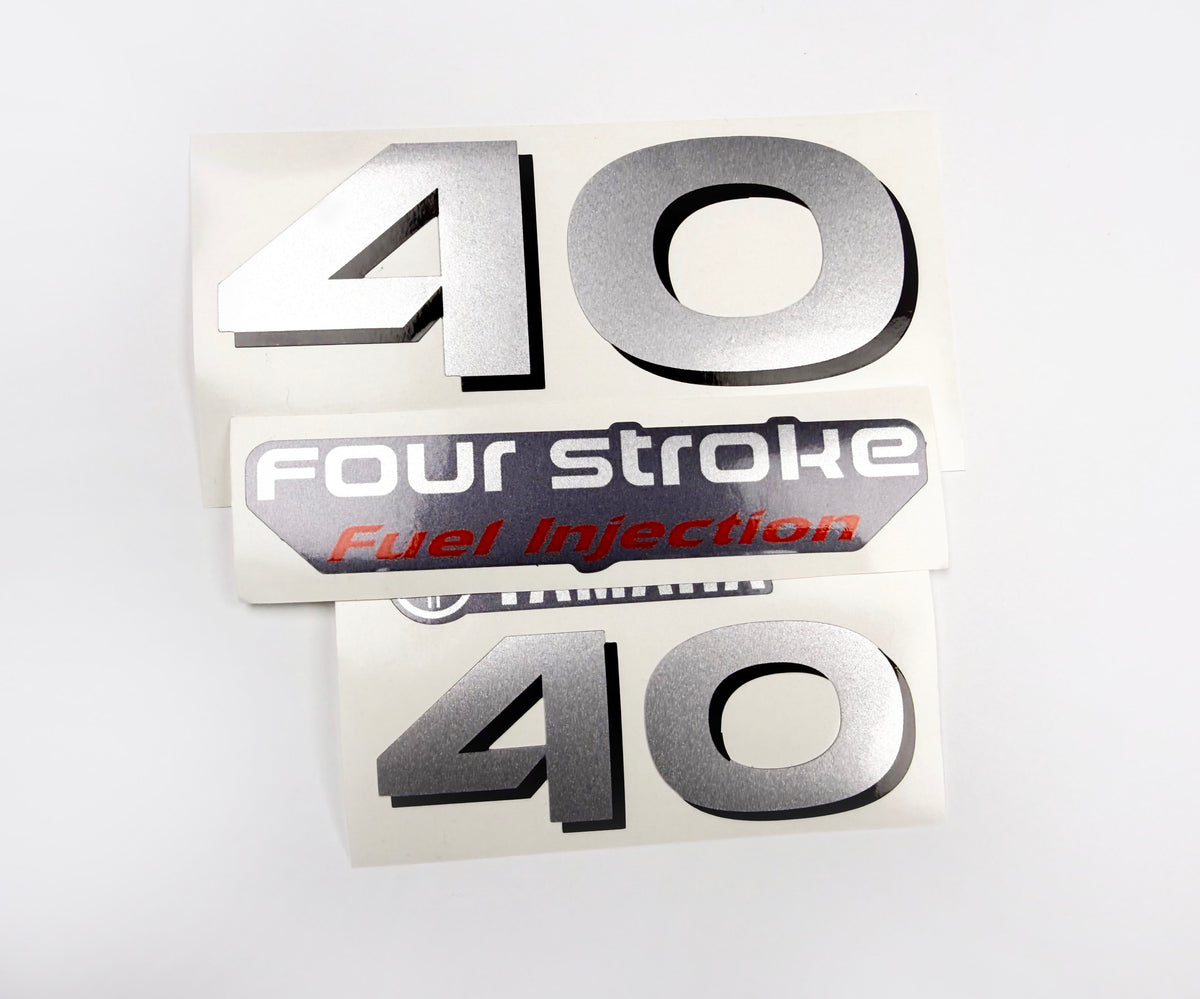 Vinyl graphic decals set numbers 