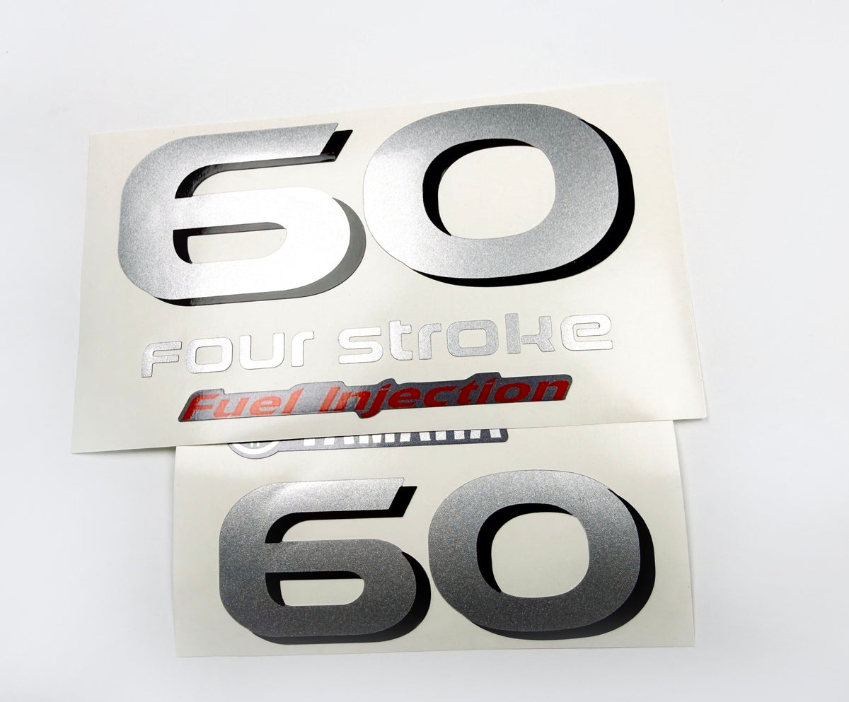 Vinyl graphic decals set numbers 