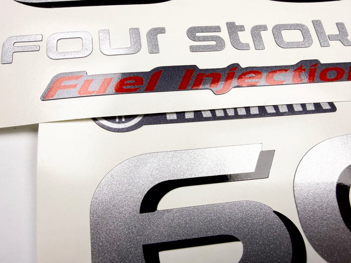 Vinyl graphic decals set numbers 