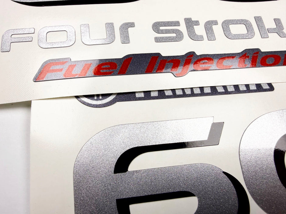 Vinyl graphic decals set numbers 